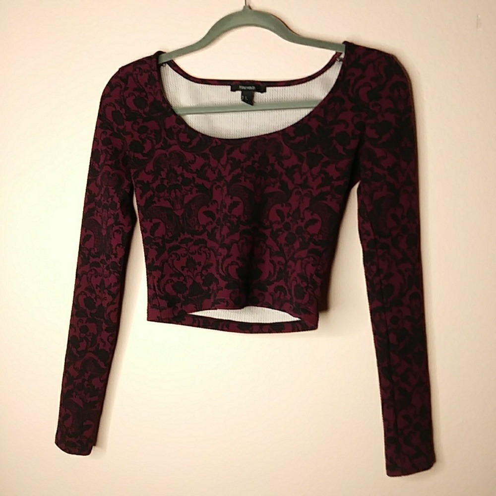 Forever 21 waffle crop top